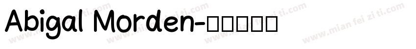 Abigal Morden字体转换